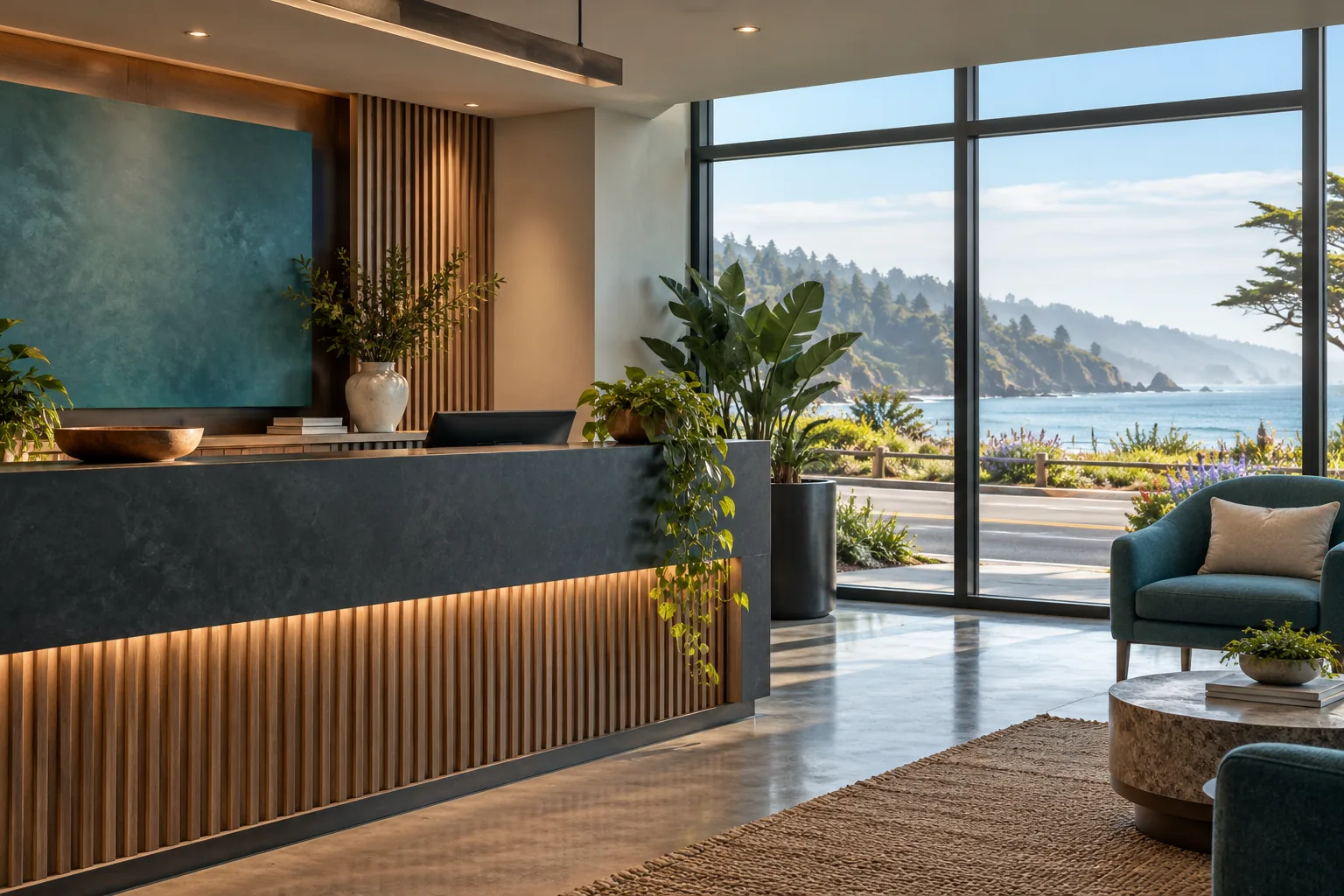 Calm reception area